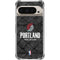 NBA Portland Trail Blazers Dark Rust Pixel 9/9 Pro Clear Case
