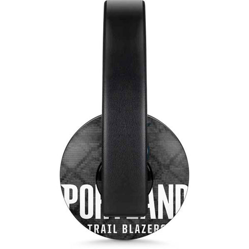 NBA Portland Trail Blazers Dark Rust PlayStation 4 Gold Wireless Headset Skin