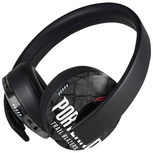 NBA Portland Trail Blazers Dark Rust PlayStation 4 Gold Wireless Headset Skin