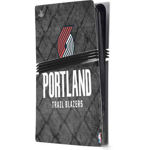 NBA Portland Trail Blazers Dark Rust PS5 Pro Console Skin