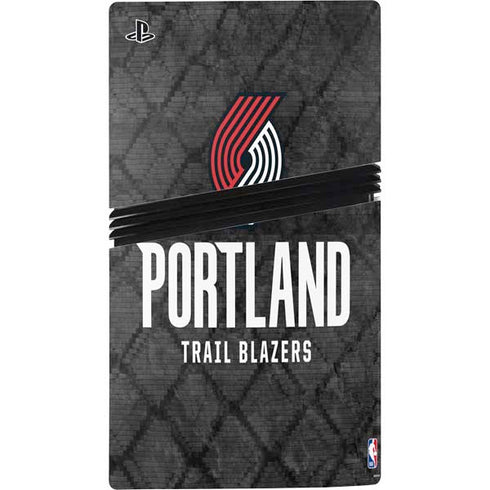 NBA Portland Trail Blazers Dark Rust PS5 Pro Console Skin