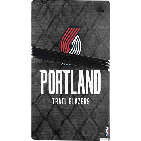 NBA Portland Trail Blazers Dark Rust PS5 Pro Console Skin