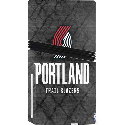 NBA Portland Trail Blazers Dark Rust PS5 Pro Disk Console Skin