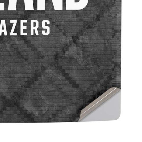 NBA Portland Trail Blazers Dark Rust PS5 Pro Disk Console Skin