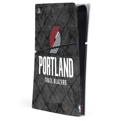 NBA Portland Trail Blazers Dark Rust PS5 Slim Digital Edition Console Skin
