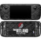 NBA Portland Trail Blazers Dark Rust Steam Deck Handheld Gaming Computer OLED Skin