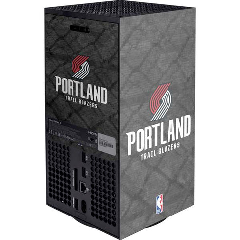 NBA Portland Trail Blazers Dark Rust XBox Series X Digital Edition Console Skin