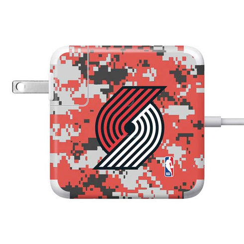 NBA Portland Trail Blazers Digi Camo 85W Power Adapter (15 and 17 inch MacBook Pro Charger) Skin