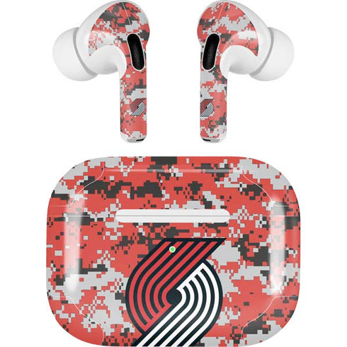 NBA Portland Trail Blazers Digi Camo Apple AirPods Pro Skin