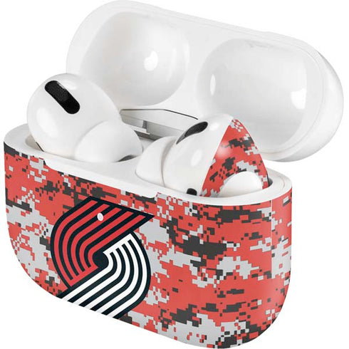 NBA Portland Trail Blazers Digi Camo Apple AirPods Pro Skin
