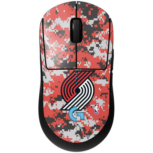 NBA Portland Trail Blazers Digi Camo G Pro Wireless Gaming Mouse Skin