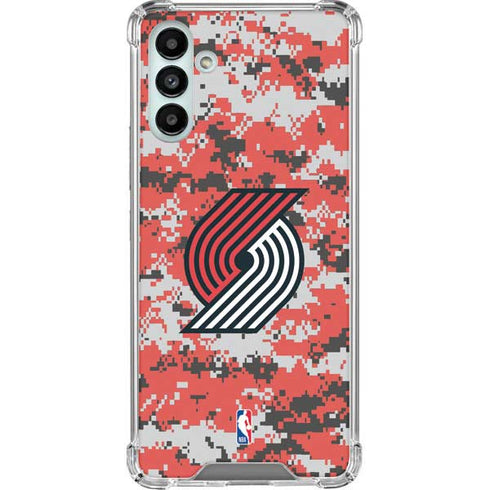 NBA Portland Trail Blazers Digi Camo Galaxy A13 5G Clear Case