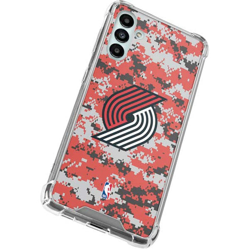 NBA Portland Trail Blazers Digi Camo Galaxy A13 5G Clear Case