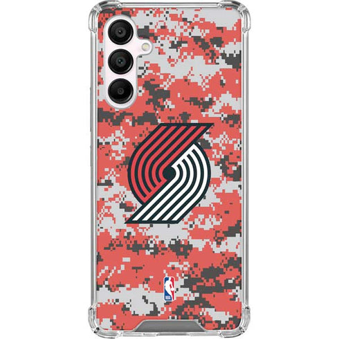 NBA Portland Trail Blazers Digi Camo Galaxy A16 5G Clear Case