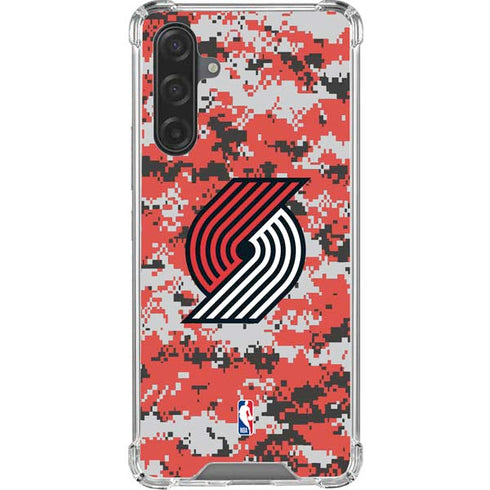 NBA Portland Trail Blazers Digi Camo Galaxy A17 Clear Case