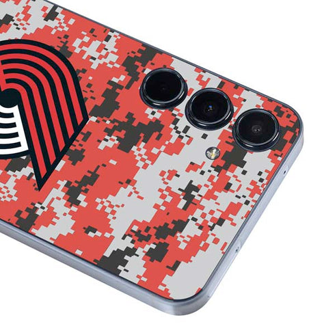 NBA Portland Trail Blazers Digi Camo Galaxy A35 5G Skin