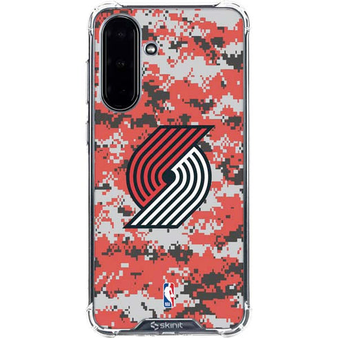 NBA Portland Trail Blazers Digi Camo Galaxy A36 5G Clear Case