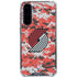 NBA Portland Trail Blazers Digi Camo Galaxy A36 5G Clear Case