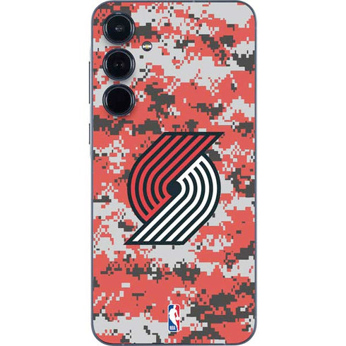 NBA Portland Trail Blazers Digi Camo Galaxy A55 5G Skin