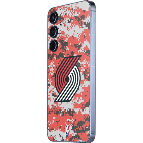 NBA Portland Trail Blazers Digi Camo Galaxy A55 5G Skin