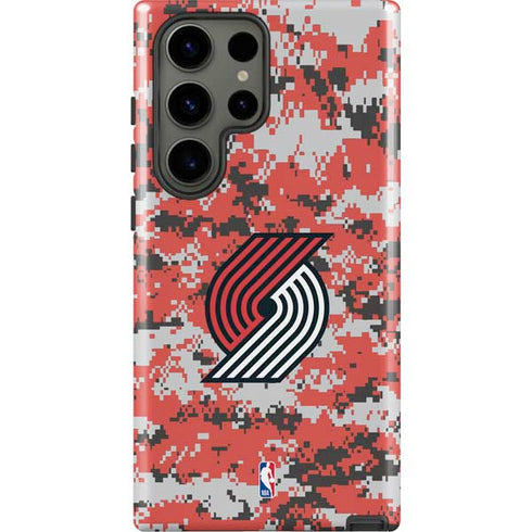 NBA Portland Trail Blazers Digi Camo Galaxy S23 Ultra Pro Case