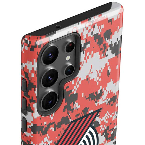 NBA Portland Trail Blazers Digi Camo Galaxy S23 Ultra Pro Case
