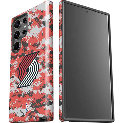 NBA Portland Trail Blazers Digi Camo Galaxy S23 Ultra Pro Case