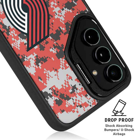 NBA Portland Trail Blazers Digi Camo Galaxy S25 Kickstand Case