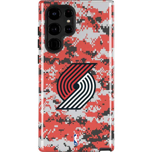 NBA Portland Trail Blazers Digi Camo Galaxy S25 Ultra Impact Case