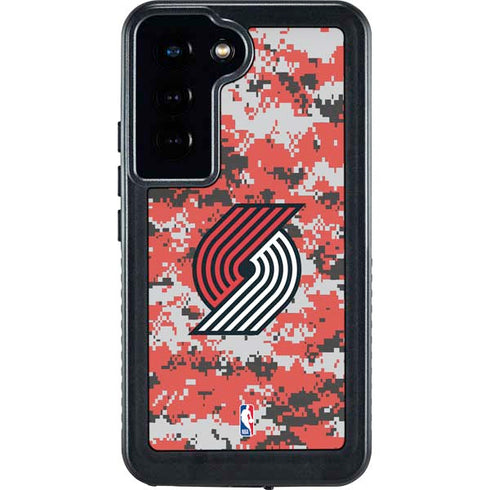 NBA Portland Trail Blazers Digi Camo Galaxy S24 Waterproof Case