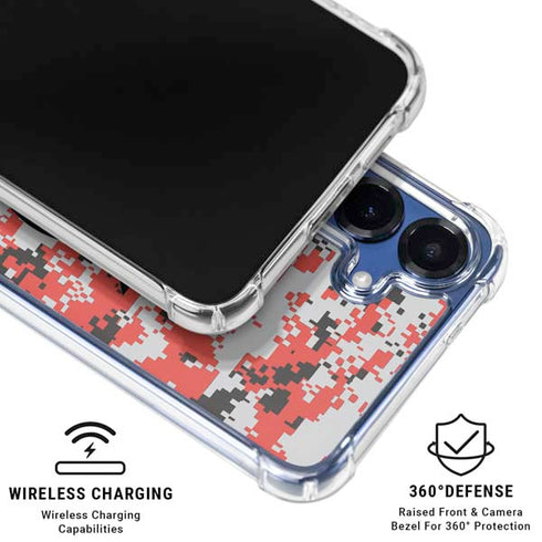 NBA Portland Trail Blazers Digi Camo Galaxy S25 Clear Case