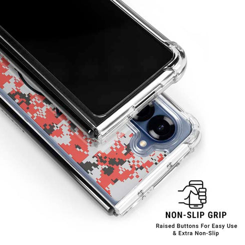 NBA Portland Trail Blazers Digi Camo Galaxy Z Fold6 Clear Case