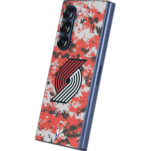 NBA Portland Trail Blazers Digi Camo Galaxy Z Fold6 Skin