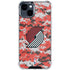 NBA Portland Trail Blazers Digi Camo iPhone 15 Clear Case