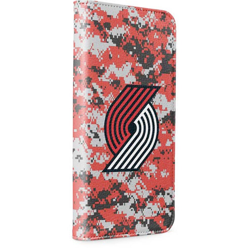 NBA Portland Trail Blazers Digi Camo iPhone 15 Pro Folio Case