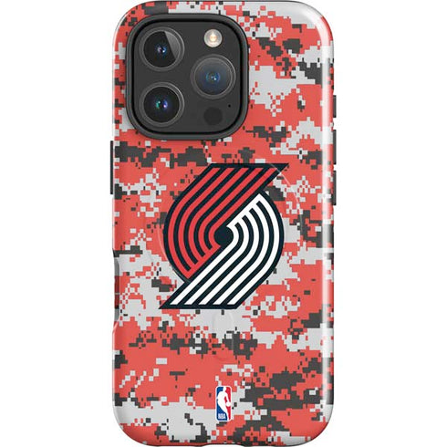 NBA Portland Trail Blazers Digi Camo iPhone 16 Pro Magsafe Impact Case
