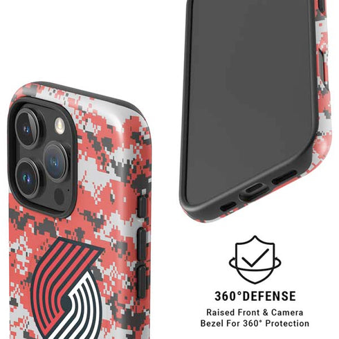NBA Portland Trail Blazers Digi Camo iPhone 16 Pro Max Magsafe Impact Case