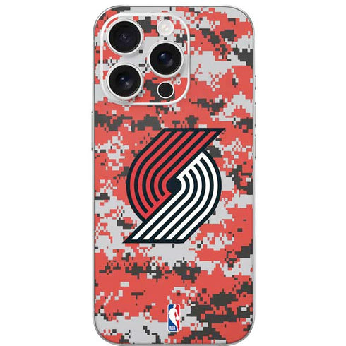 NBA Portland Trail Blazers Digi Camo iPhone 16 Pro Skin
