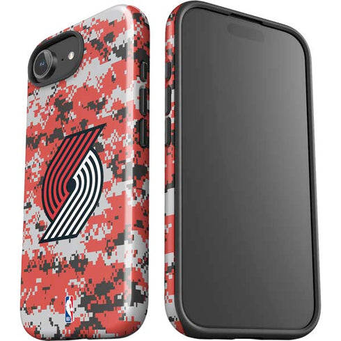 NBA Portland Trail Blazers Digi Camo iPhone 16e Impact Case