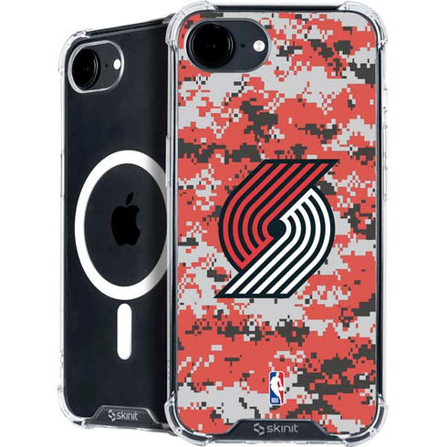 NBA Portland Trail Blazers Digi Camo iPhone 16e MagSafe Case