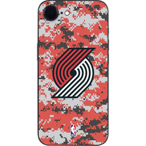 NBA Portland Trail Blazers Digi Camo iPhone 16e Skin
