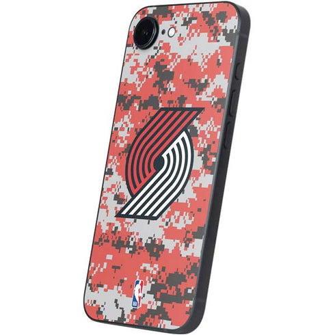 NBA Portland Trail Blazers Digi Camo iPhone 16e Skin
