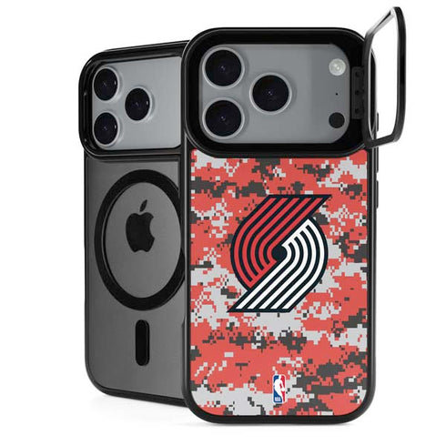 NBA Portland Trail Blazers Digi Camo iPhone 18 Pro Kickstand Case
