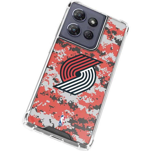 NBA Portland Trail Blazers Digi Camo Moto G 5G (2025) Clear Case