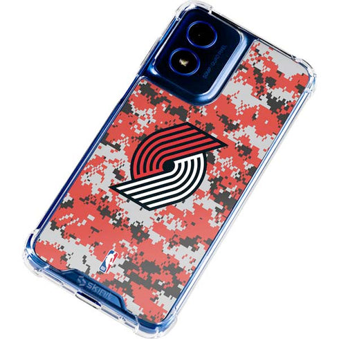 NBA Portland Trail Blazers Digi Camo Moto G 5G (2024) Clear Case