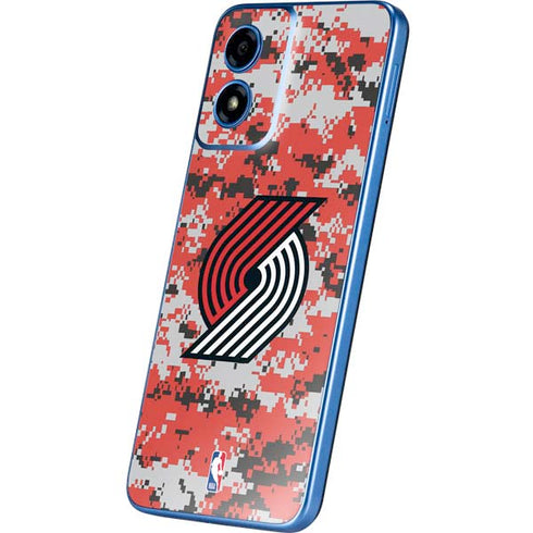 NBA Portland Trail Blazers Digi Camo Moto G Play 4G (2024) Skin