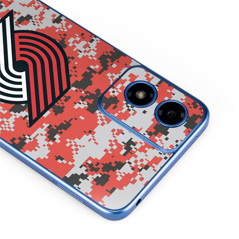 NBA Portland Trail Blazers Digi Camo Moto G Play 4G (2024) Skin