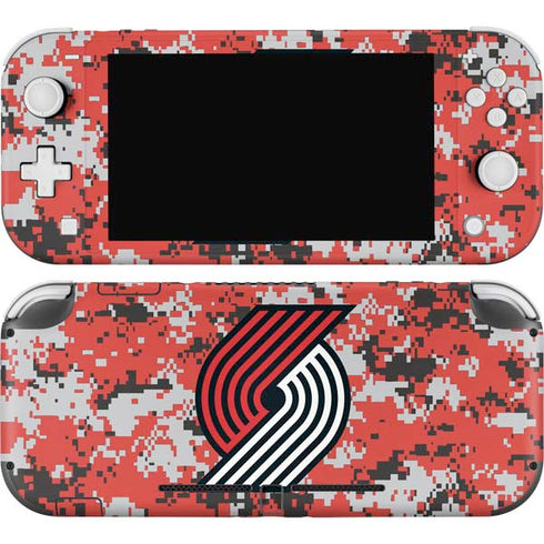 NBA Portland Trail Blazers Digi Camo Nintendo Switch Lite Skin