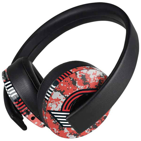 NBA Portland Trail Blazers Digi Camo PlayStation 4 Gold Wireless Headset Skin