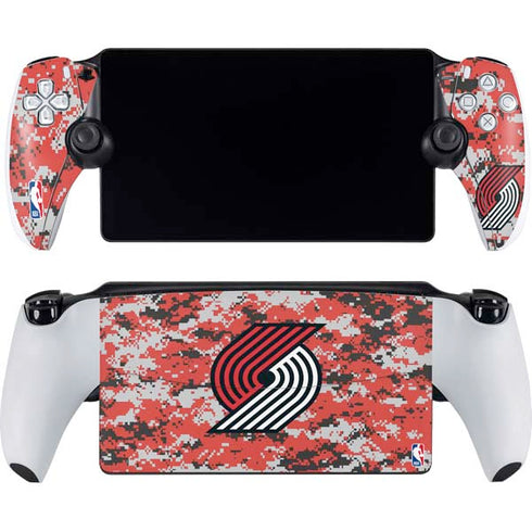 NBA Portland Trail Blazers Digi Camo PlayStation PS5 Skins